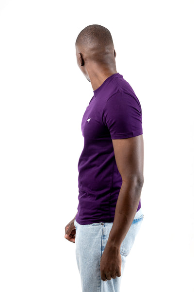 PURPLE GENTEEL CREWNECK  T-SHIRT