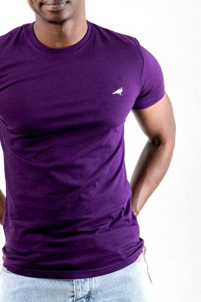 PURPLE GENTEEL CREWNECK  T-SHIRT