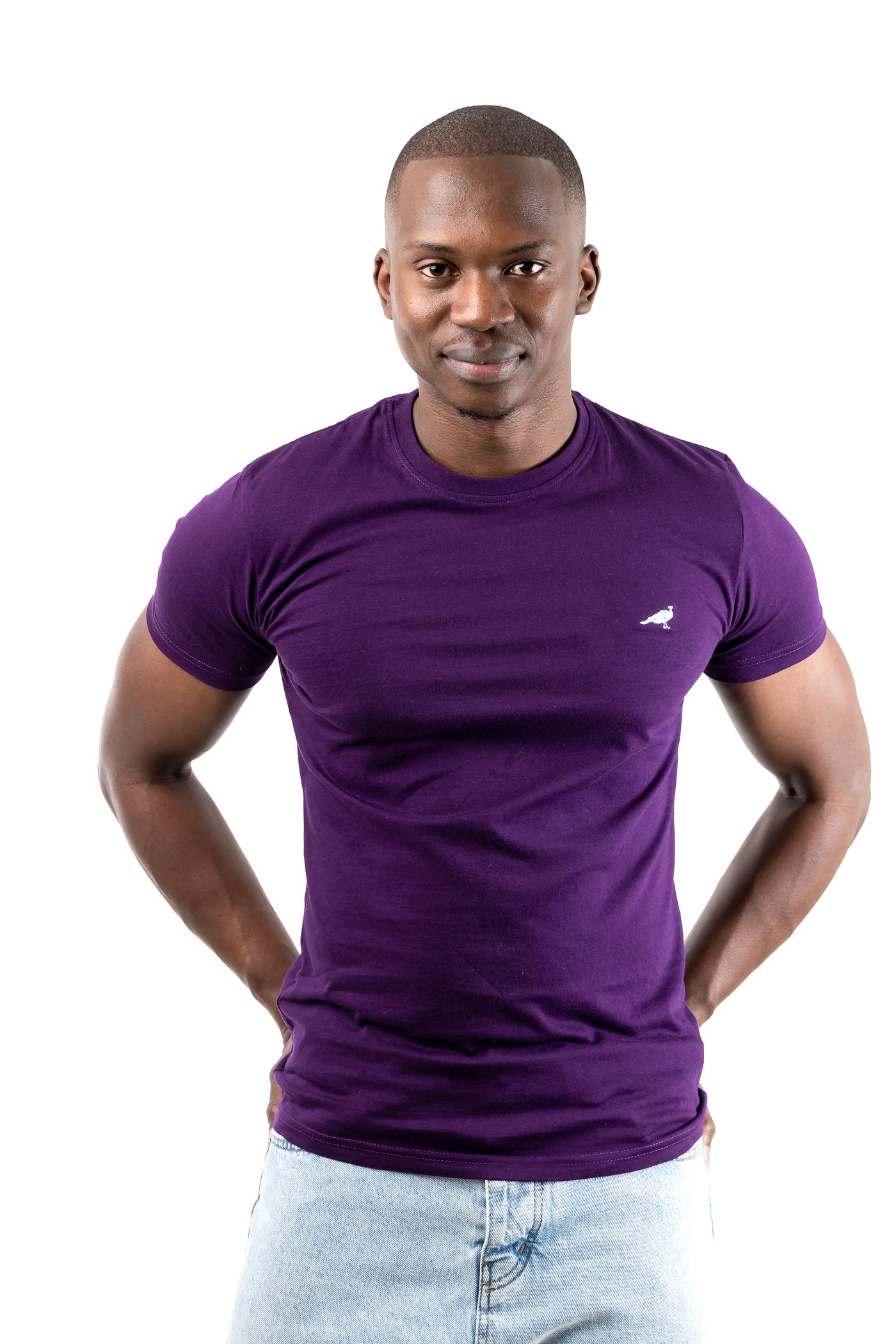 PURPLE GENTEEL CREWNECK  T-SHIRT