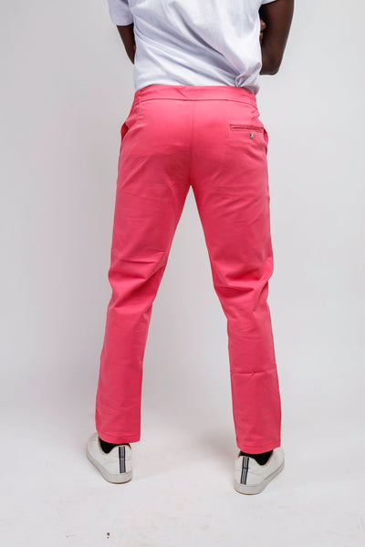 Hot Pink Khaki Pants - GENTEEL - Image Is Half The Story Told