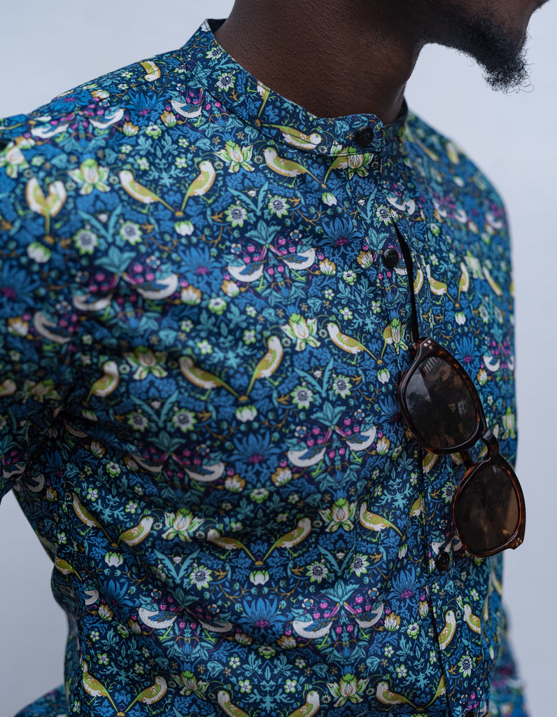 Birdie Fabric Casual Shirt - GENTEEL - Image Is Half The Story Told