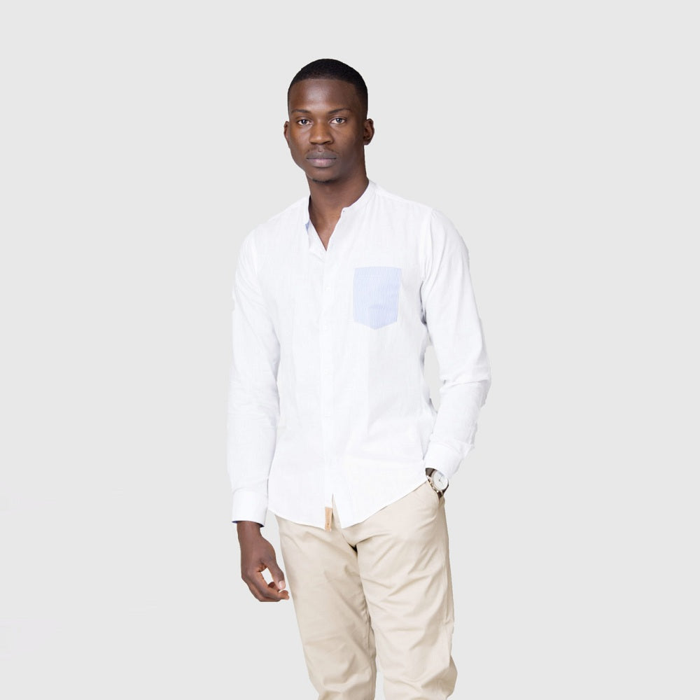 White Popote Pale Shirt - GENTEEL - Image Is Half The Story Told